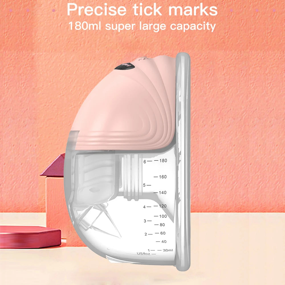 Wearable Electric Breast Pump - Hands-Free Portable Breastfeeding Pump with 3 Modes & 12 Suction Levels