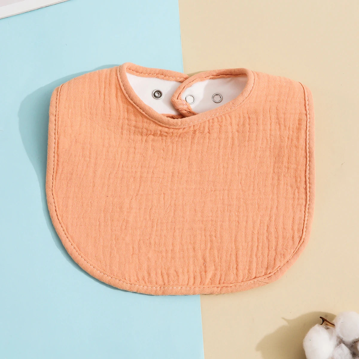 Bavoir en coton pour bébé - Bavoir doux et uni pour nouveau-nés et jeunes enfants