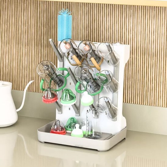 Baby Bottle Drying Rack | Hygienic Space-Saving Drainer