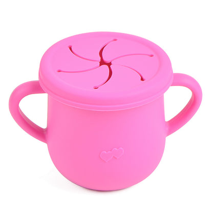 baby silicone snack cup