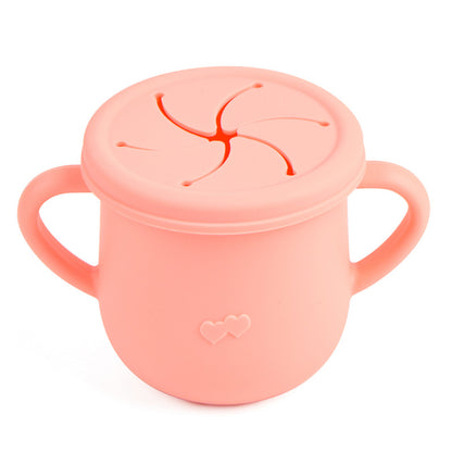 baby silicone snack cup