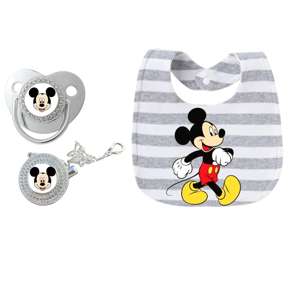 Baby Pacifier Holder Clip | Silver Dummy Clip with Teether Design