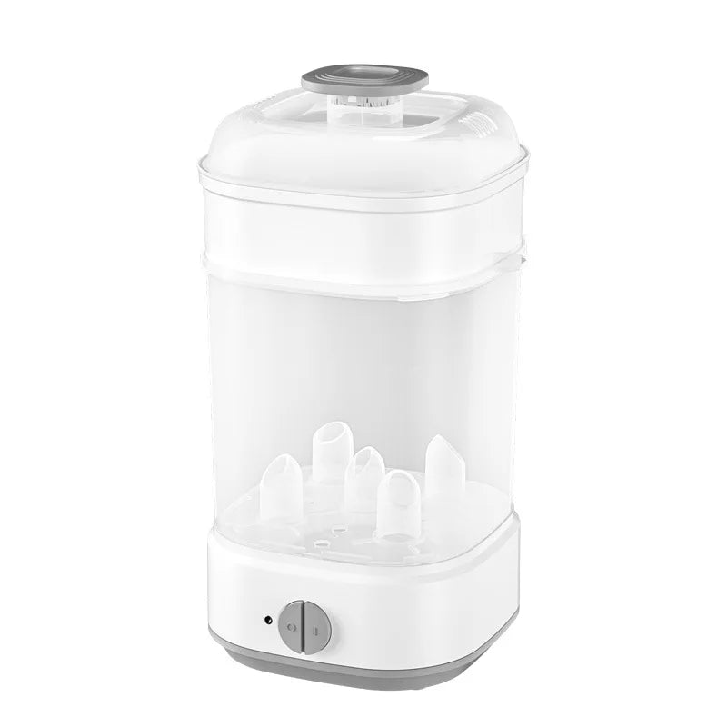 Electric Baby Bottle Sterilizer with Timer - Steam Sanitizer & Milk Warmer