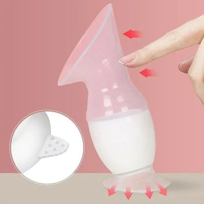 Manual Breast Pump - Silicone Breast Milk Collector BPA-Free