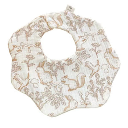 Cute Animal Baby Bib - Soft Cotton Muslin for Newborns & Infants