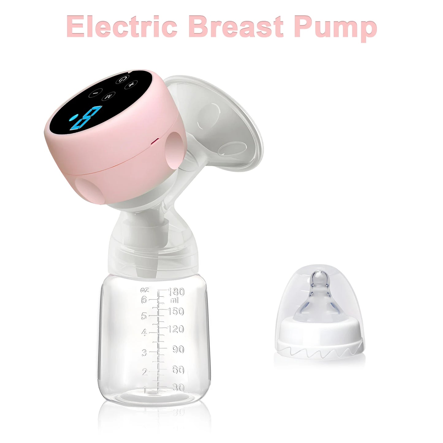Portable Electric Breast Pump - 2-in-1 Smart Rechargeable Pump