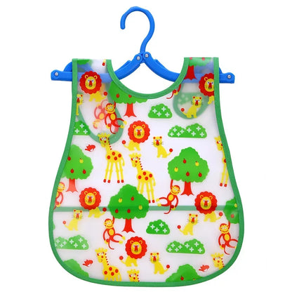 Cartoon Baby Bib - Waterproof EVA Adjustable Feeding Apron