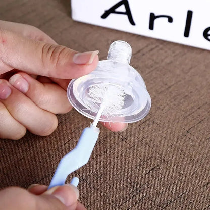 2-Piece Baby Bottle Brush Set | Nylon Pacifier & Glass Bottle Cleaner