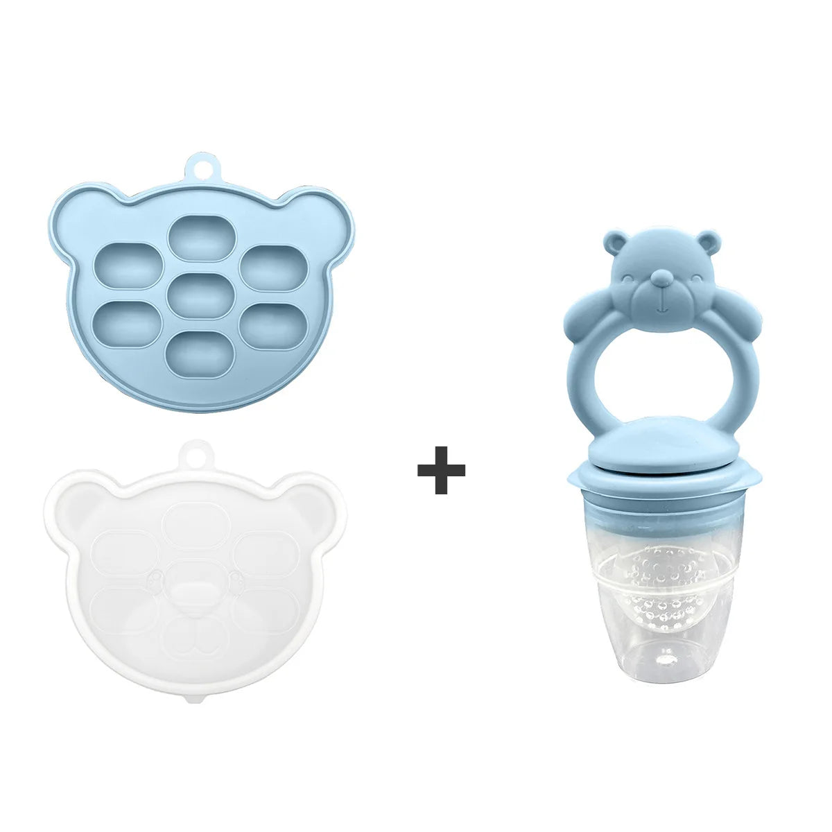 Baby Koala Fruit Feeder Set - BPA Free Silicone Fresh Food Feeder