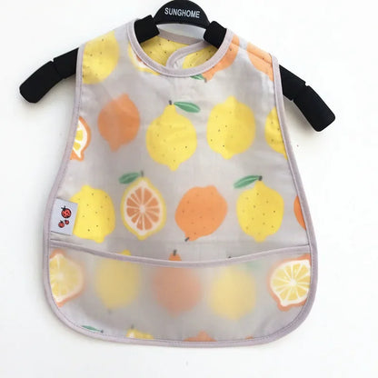 Cartoon Baby Bib - Waterproof EVA Adjustable Feeding Apron