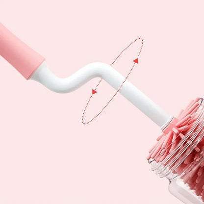 360° Rotating 3-in-1 Silicone Brush Set | Pacifier & Bottle Cleaner