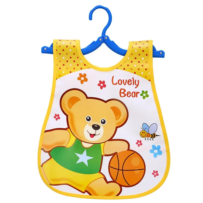 Cartoon Baby Bib - Waterproof EVA Adjustable Feeding Apron