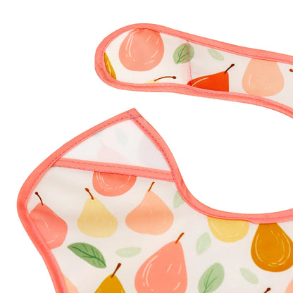 3-Piece Reusable Baby Bib Set - Animal Print Waterproof Feeding Bibs