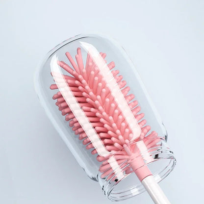 360° Rotating 3-in-1 Silicone Brush Set | Pacifier & Bottle Cleaner