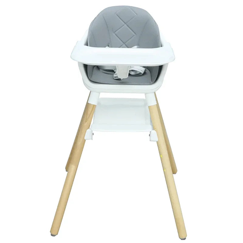 Multifunctional Baby High Chair - Adjustable Height Feeding & Learning Seat