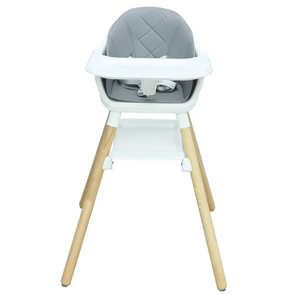Multifunctional Baby High Chair - Adjustable Height Feeding & Learning Seat