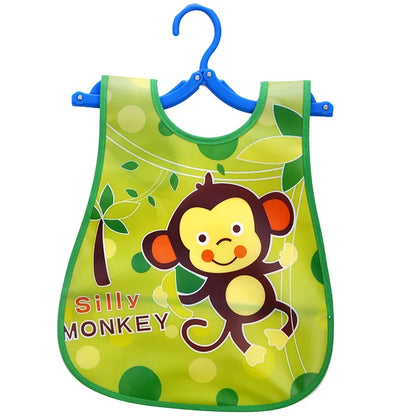 Cartoon Baby Bib - Waterproof EVA Adjustable Feeding Apron