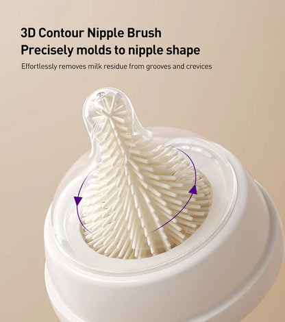 6-in-1 Baby Bottle Cleaning Kit | Storage Box & Drain Rack