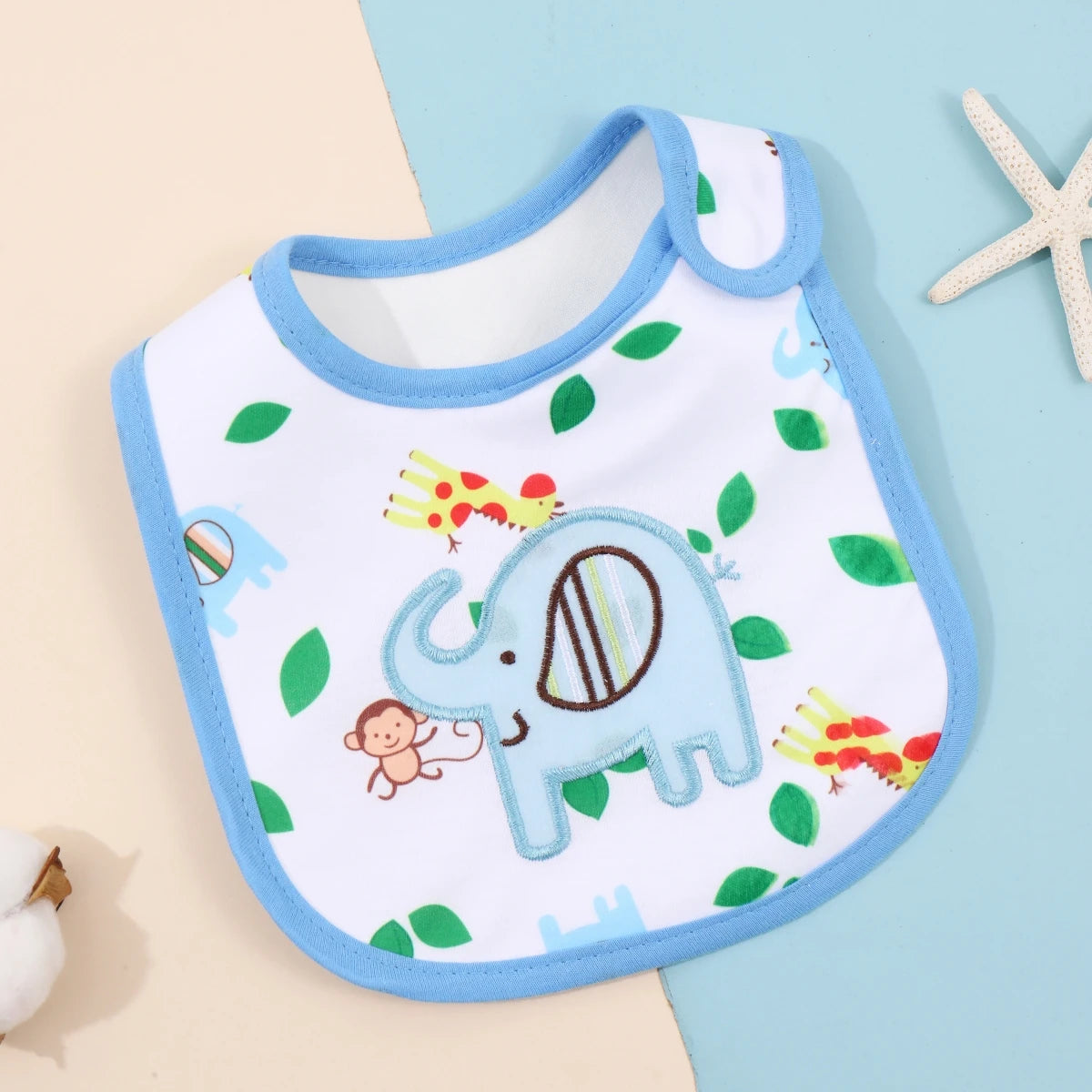 Waterproof Cartoon Bandana Bib - Feeding Apron for Babies & Toddlers