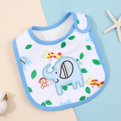 Waterproof Cartoon Bandana Bib - Feeding Apron for Babies & Toddlers