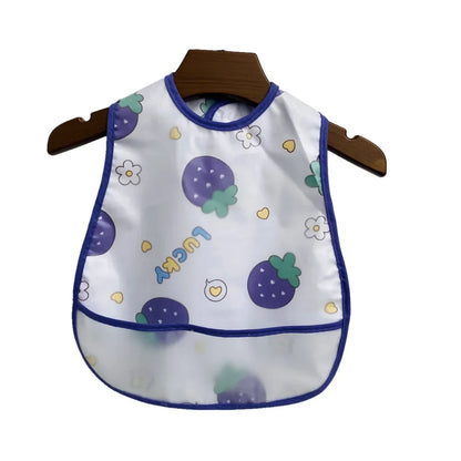 Cartoon Animal Baby Bib - Waterproof with Adjustable Pocket for Boys & Girls