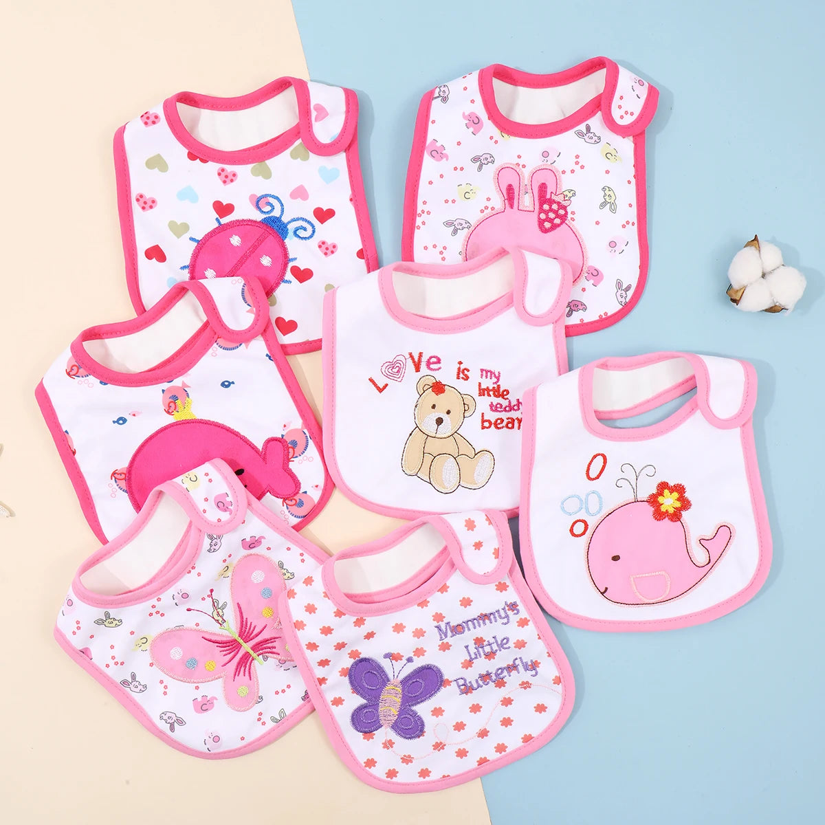 Waterproof Cartoon Bandana Bib - Feeding Apron for Babies & Toddlers