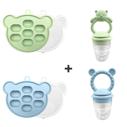 Baby Koala Fruit Feeder Set - BPA Free Silicone Fresh Food Feeder