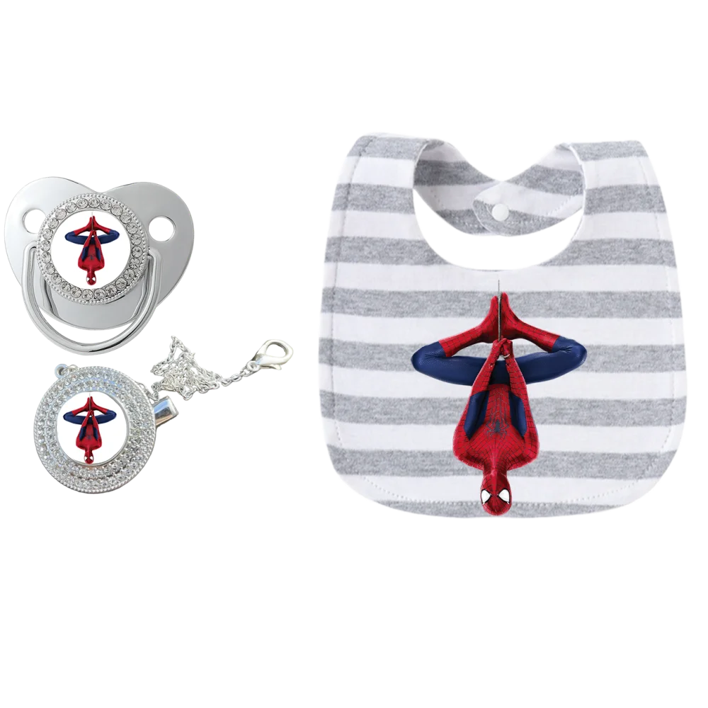 Baby Pacifier Holder Clip | Silver Dummy Clip with Teether Design