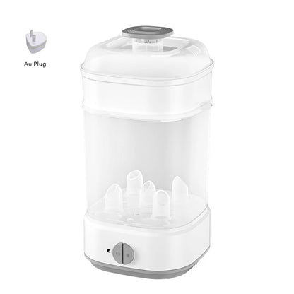 Electric Baby Bottle Sterilizer with Timer - Steam Sanitizer & Milk Warmer