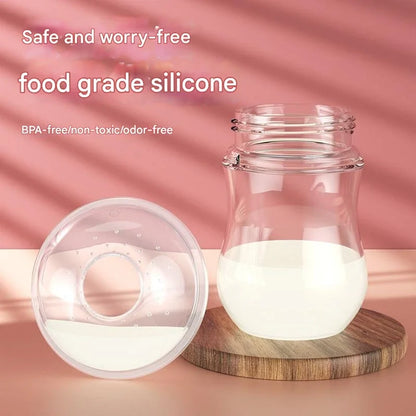 Wearable silicone breast milk collector, hands-free silicone milk collector, anti-leakage breast pump