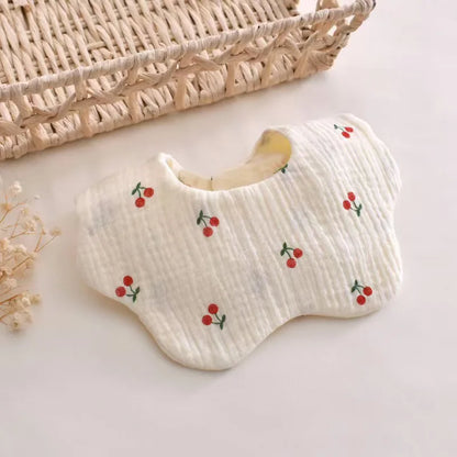 Cute Animal Baby Bib - Soft Cotton Muslin for Newborns & Infants