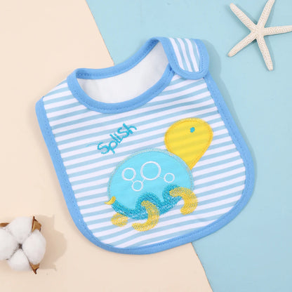 Waterproof Cartoon Bandana Bib - Feeding Apron for Babies & Toddlers