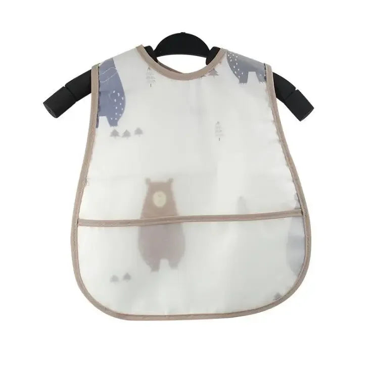 Cartoon Baby Bib - Waterproof EVA Adjustable Feeding Apron
