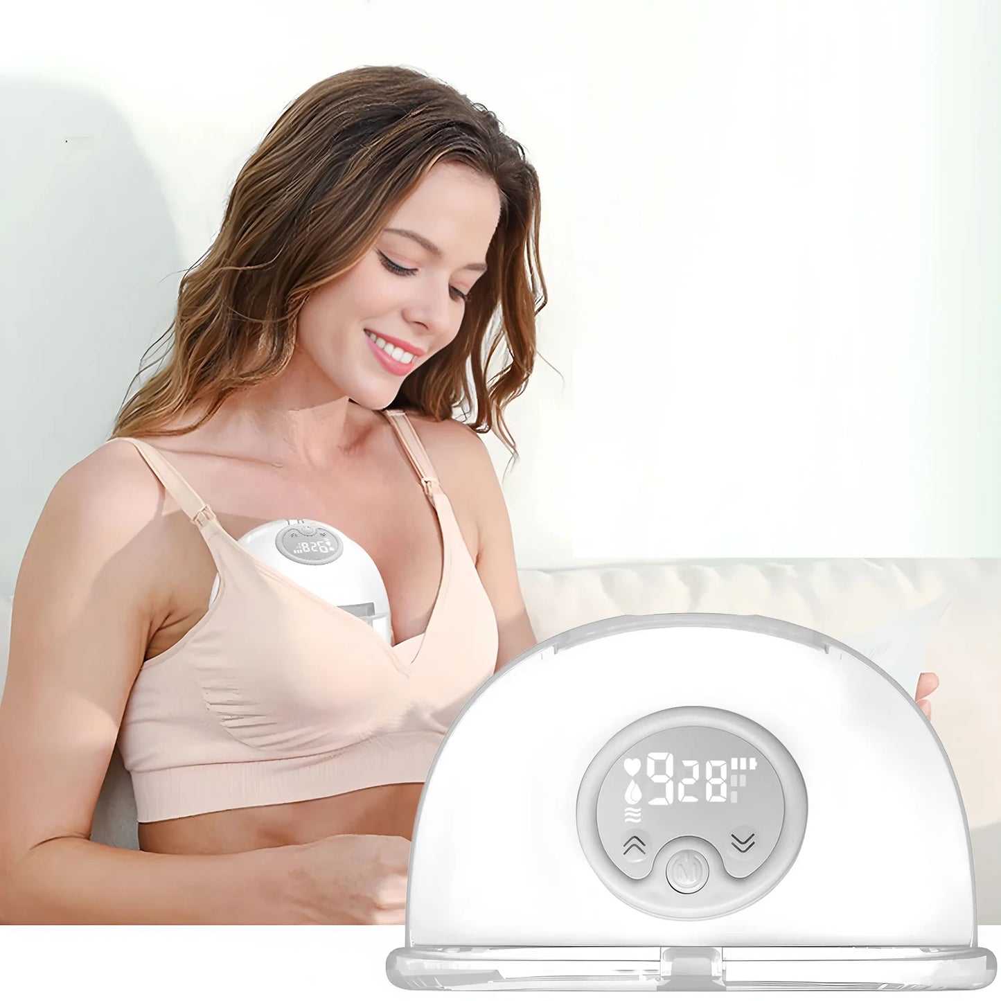 Wearable Wireless Breast Pump - Hands-Free Electric Breast Pump with Massage Mode | BPA-Free