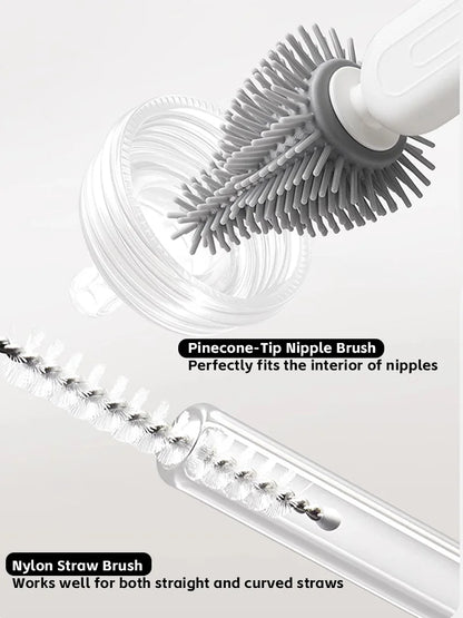 8-in-1 Baby Bottle Brush Set | Complete Cleaning Kit for Home & Travel