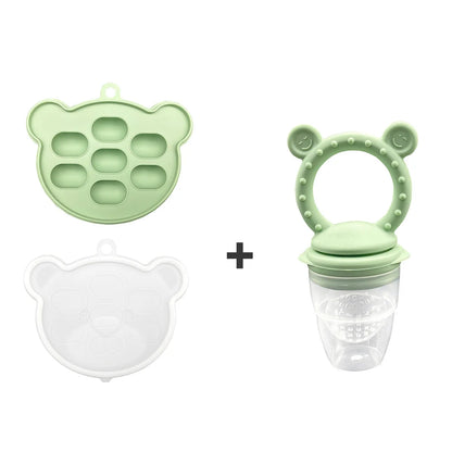 Baby Koala Fruit Feeder Set - BPA Free Silicone Fresh Food Feeder