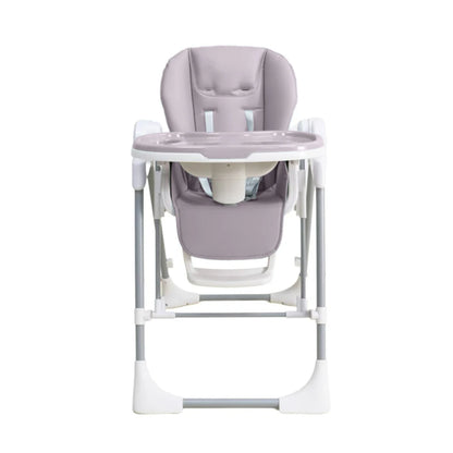 Purple high chair on a white background