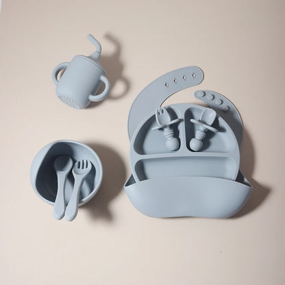 Baby Silicone Feeding Set - 5 Pieces | BPA-Free Weaning Kit