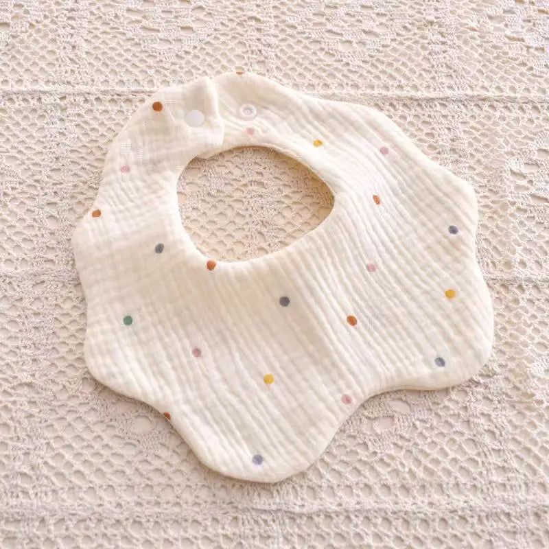 Cute Animal Baby Bib - Soft Cotton Muslin for Newborns & Infants