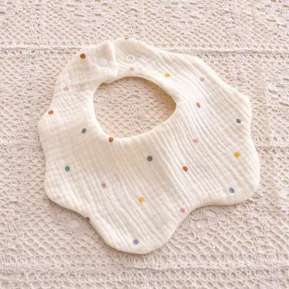 Cute Animal Baby Bib - Soft Cotton Muslin for Newborns & Infants