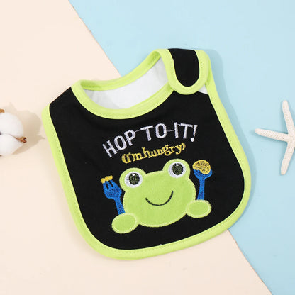 Waterproof Cartoon Bandana Bib - Feeding Apron for Babies & Toddlers