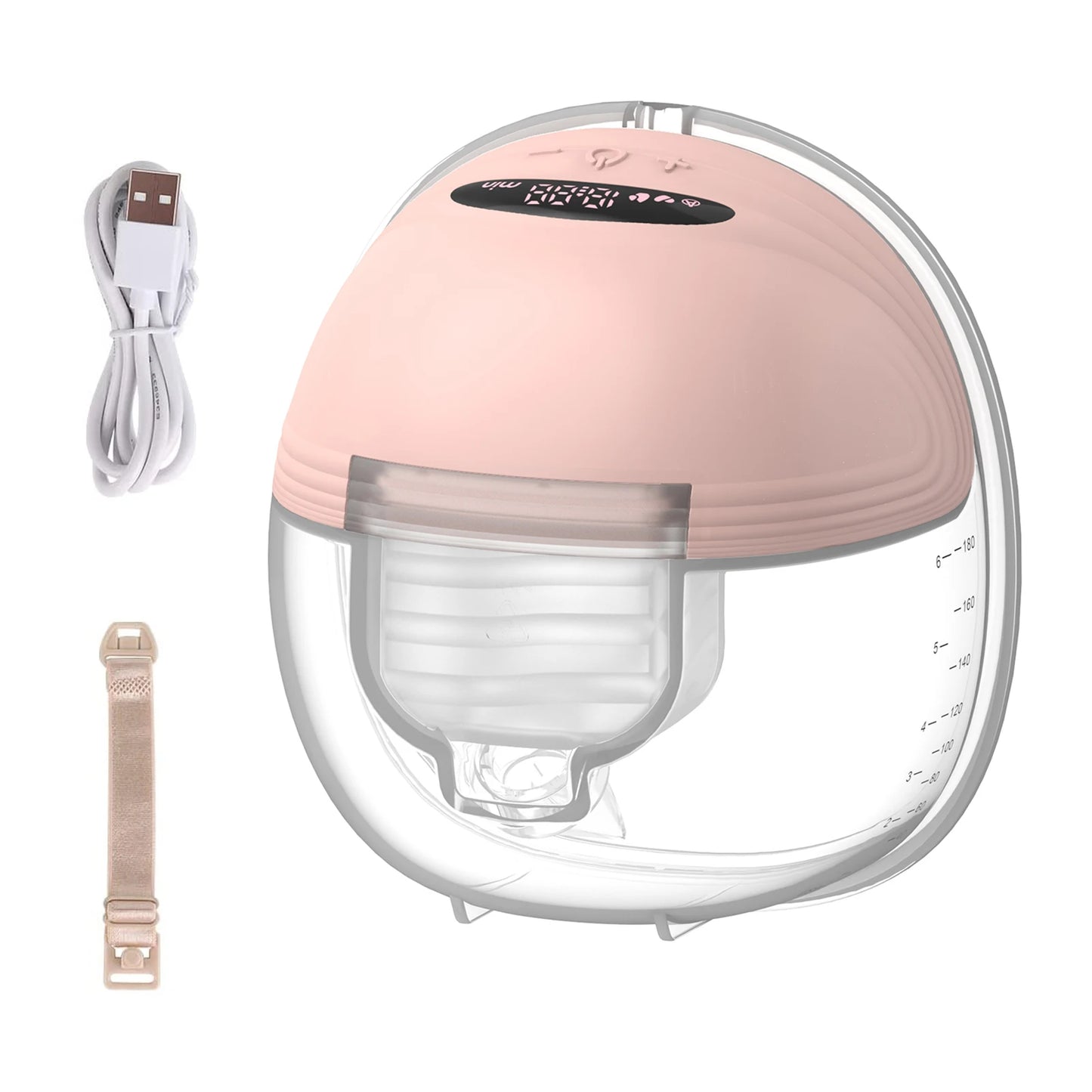 Wearable Electric Breast Pump - Hands-Free Portable Breastfeeding Pump with 3 Modes & 12 Suction Levels