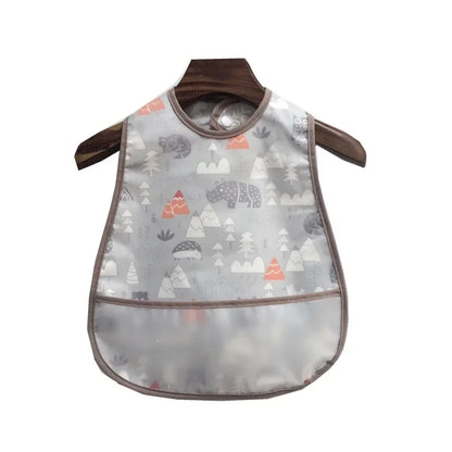 Cartoon Baby Bib - Waterproof EVA Adjustable Feeding Apron
