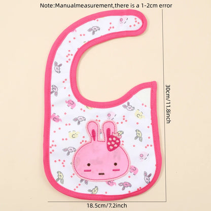 Waterproof Cartoon Bandana Bib - Feeding Apron for Babies & Toddlers