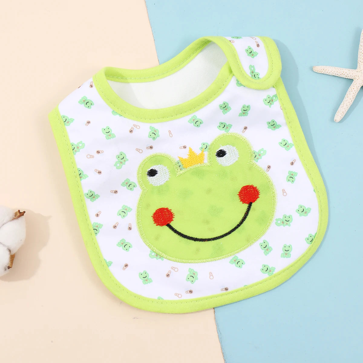 Waterproof Cartoon Bandana Bib - Feeding Apron for Babies & Toddlers