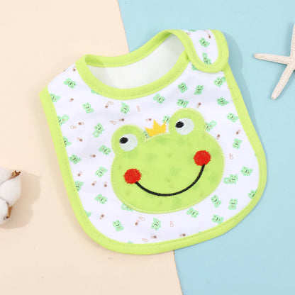 Waterproof Cartoon Bandana Bib - Feeding Apron for Babies & Toddlers