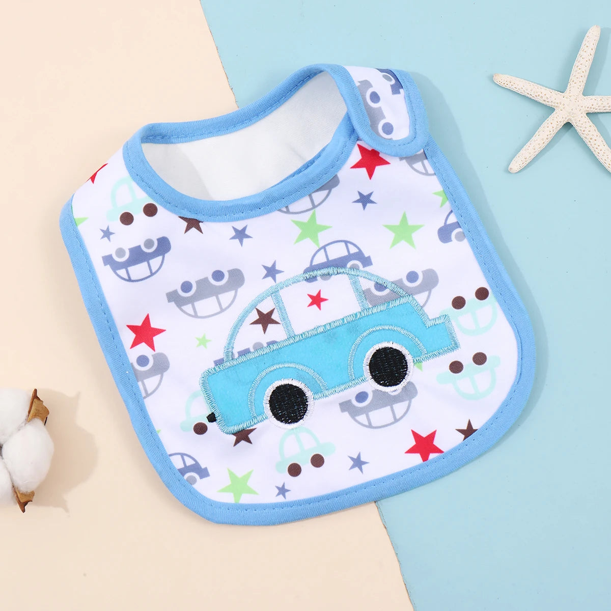 Waterproof Cartoon Bandana Bib - Feeding Apron for Babies & Toddlers