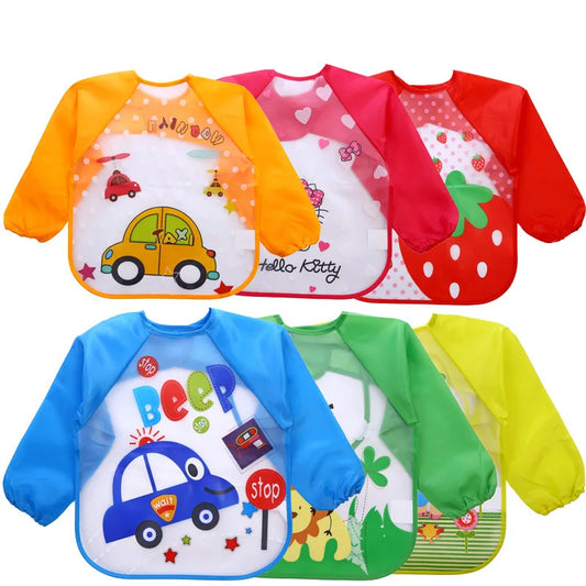 Full Sleeve Waterproof Baby Bib - Bandana Style for Boys & Girls
