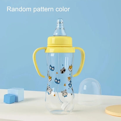 Baby Feeding Bottle with Handles - Wide Neck, Lightweight & Easy Clean