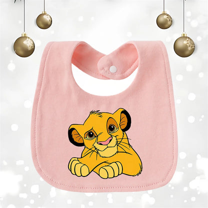 Soft Cotton Baby Bib - U-Shaped Burp Cloth for Newborns & Toddlers